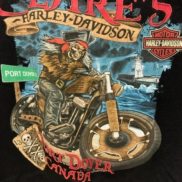 Clare’s Harley  Davidson Port Dover 2017 T-Shirt - Picture 4 of 5